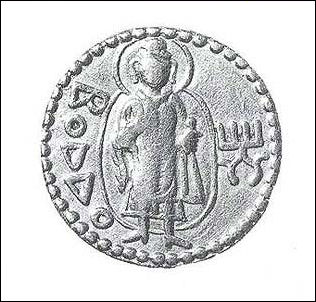 20120430-kushana_sm coin, 100 BC oen fo eraliest surving Buddha image.jpg